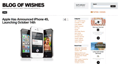 Desktop Screenshot of blogofwishes.com