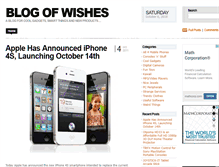 Tablet Screenshot of blogofwishes.com